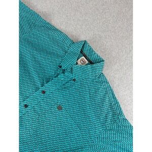 Cinch Button Down Mens M Turquoise‎ Patterned Short Sleeve Western Aztec Shirt